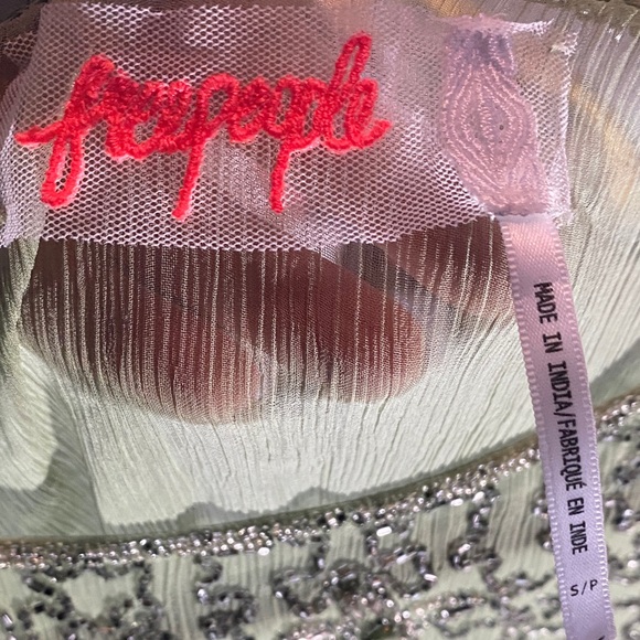 Incredible 2 piece Free People Gatsby Embroidered chiffon Dress - Picture 14 of 16